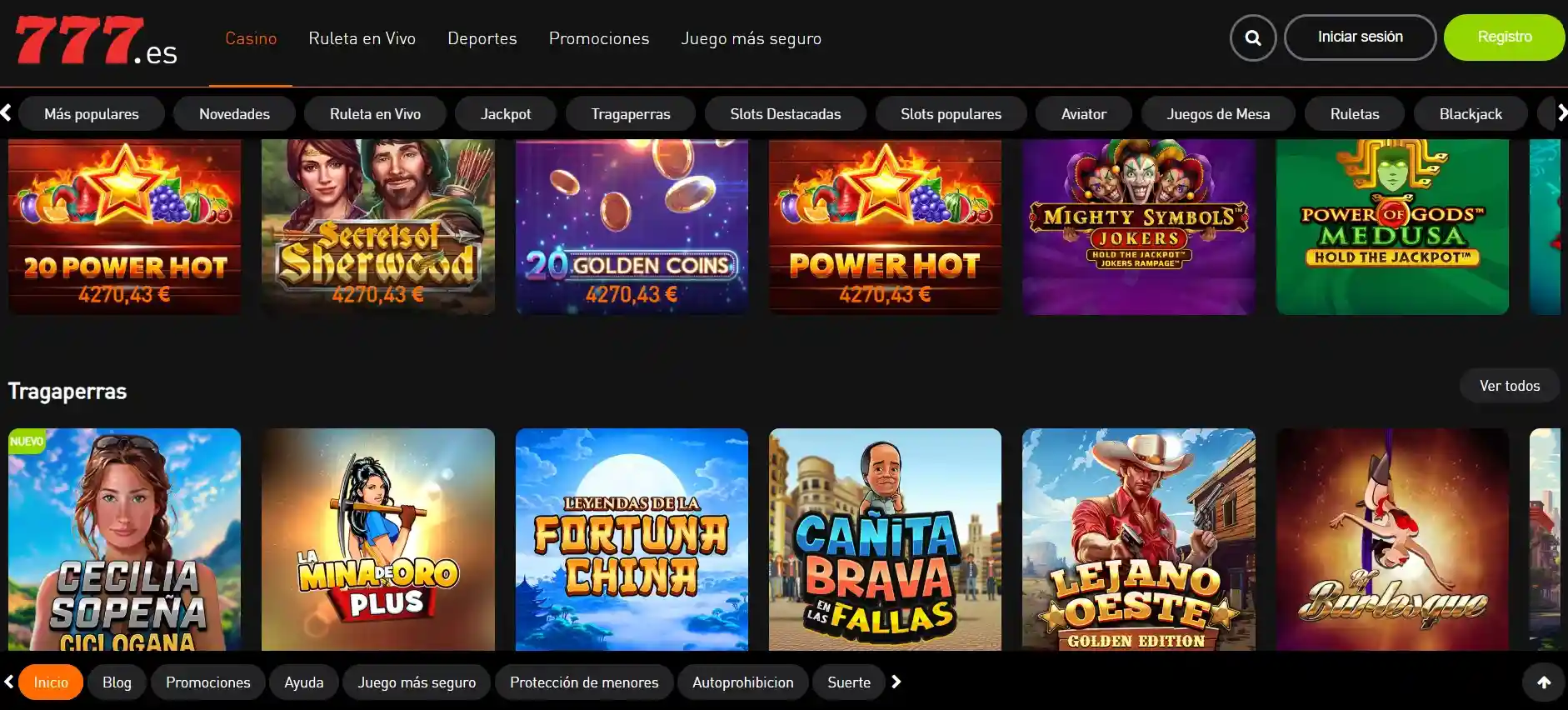 Promociones activas en apuestas 777 online